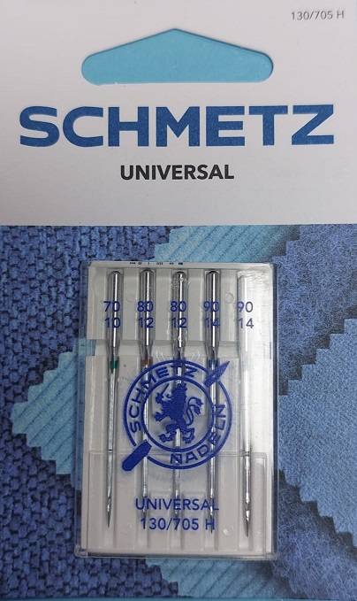AGUJA SCHMETZ UNIVERSAL 130 / 705 Nº 70-80-90 (5 unidades)
